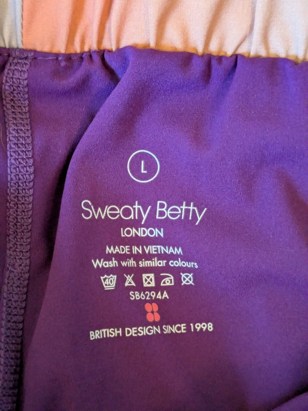Sweaty Betty On Your Marks 2-in-1 Running Shorts Ombre Pastel Sunset Large - Picture 3 of 8
